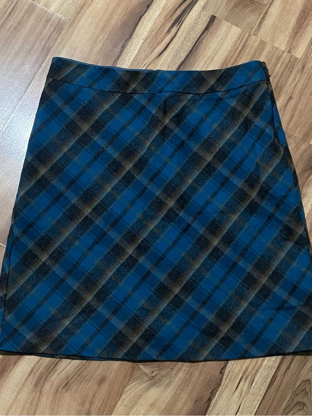 American Eagle Plaid Wool Blend A-Line Skirt Sz 6 Vintage Y2K Academia